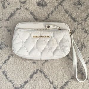 Brand new Vera Bradley leather pouch/wristlet!! Perfect condition :)